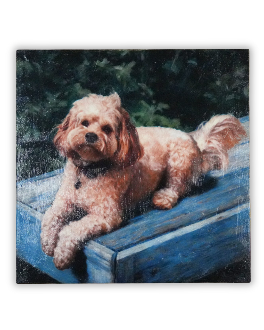 dog oil painting