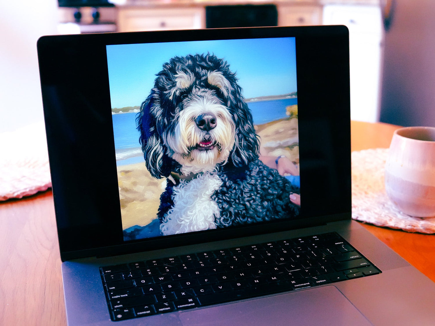 beautiful pet oil painting